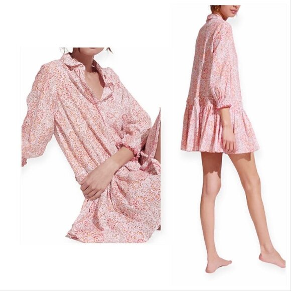 Ulla Johnson White Cotton Laurenza Blouse, puff sleeves, Size 0, New with Tag - Picture 4 of 16